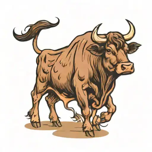angus beef cattle   tattoo design idea