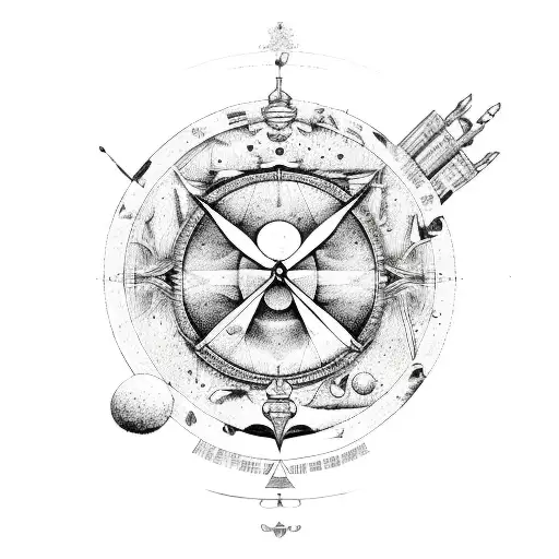 Sagittarius, Gemini and Virgo tattoo design idea