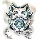 Foo Dog tattoo design idea
