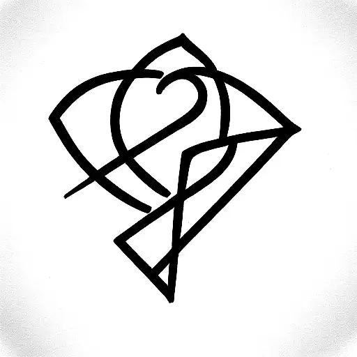 signo celta de amor y palabra complicidad tattoo design idea