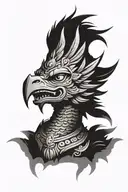 garuda old school tattoo design idea
