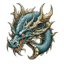 oroborus dragon tattoo design idea