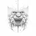 Happy on the outside, overthinking on the inside tattoo design idea