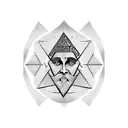 number 10 Pythagoras  tattoo design idea