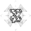 number 10 Pythagoras  tattoo design idea