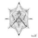 number 10 Pythagoras  tattoo design idea