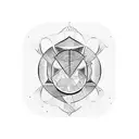 number 10 Pythagoras  tattoo design idea