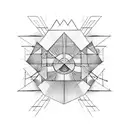 number 10 Pythagoras  tattoo design idea