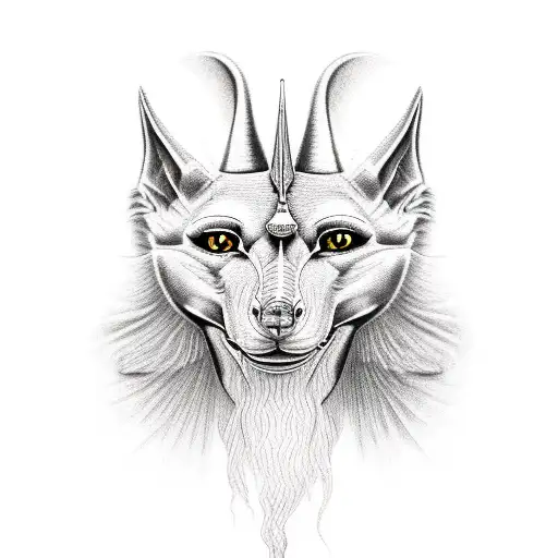 Anubis tattoo design idea