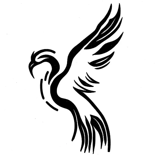 Phoenix tattoo design idea