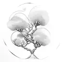 cherry tree tattoo design idea