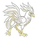 chocobo final fantasy tattoo design idea