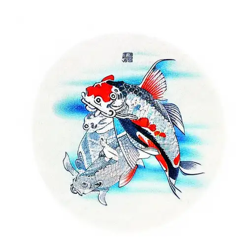 Koi Fish tattoo design idea