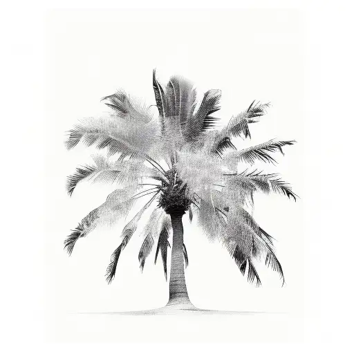 Palm Tree tattoo design idea