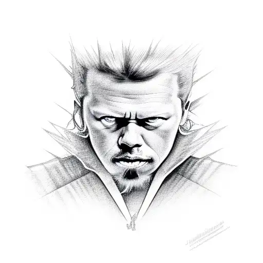 metallica james hetfield tattoo design idea
