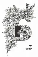number 7 tattoo design idea
