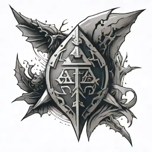 legend of zelda ocarina of time tattoo design idea