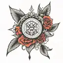 calm under pressure tattoo design idea