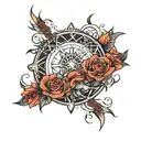 calm under pressure tattoo design idea