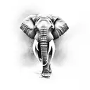 Elephant tattoo design idea
