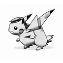 Pikachu as a zombie tattoo design idea