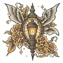 Exit light enter night tattoo design idea