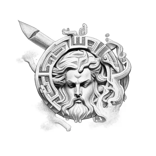 greek mythology sleeve tattoo for IT professional tattoo design idea