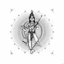Lord Krishna 10 avatar tattoo design idea