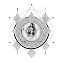 Lord Krishna 10 avatar tattoo design idea