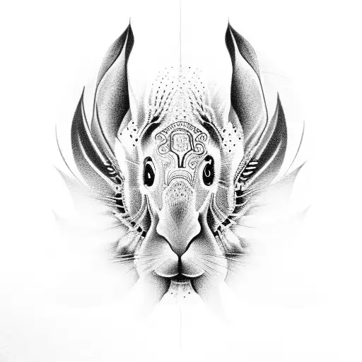 dios hares tattoo design idea