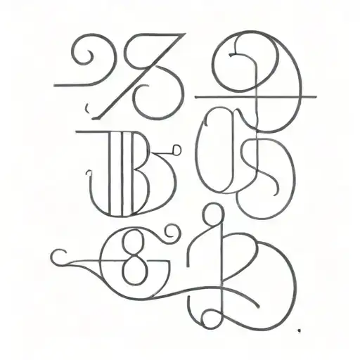 11 9 18 1 18 1 8 15 19 8 9 numbers tattoo design idea