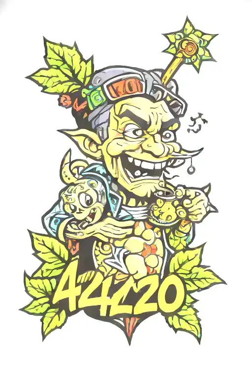 420 made tattoo design idea