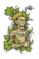 420 made tattoo design idea