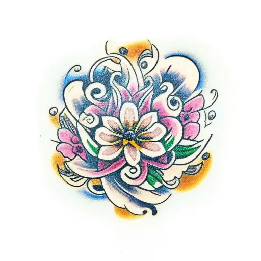  semboja flower bali tattoo design idea
