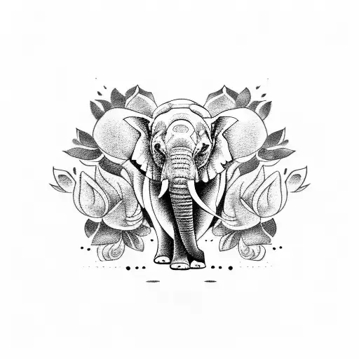 Buy Asian Elephant Temporary Tattoo Sticker set of 2 Online in India - Etsy