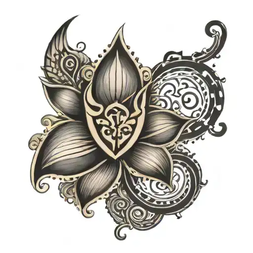 hide the name "harini" in the tatoo with words tattoo design idea