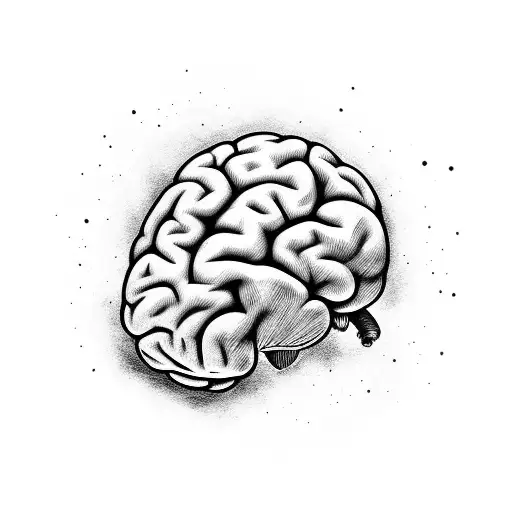 brain tumor tattoo design idea