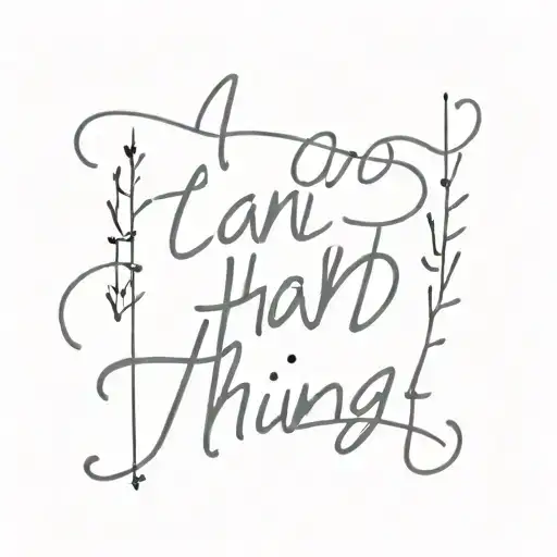 I can do hard things  tattoo design idea