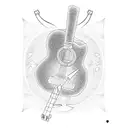 guitar tattoo design idea