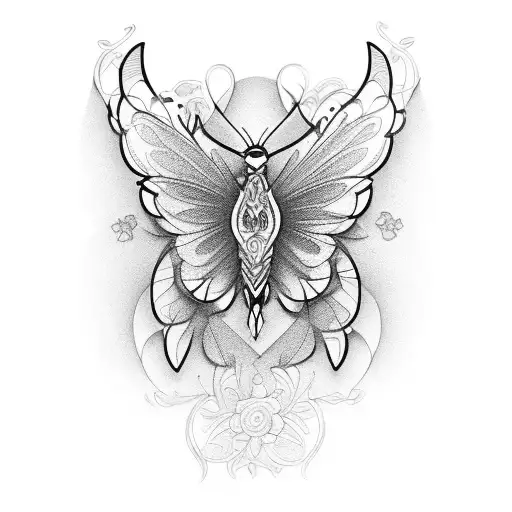 mariposa tattoo design idea