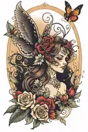 Sarah Mathilde Laura Manuel Alecia tattoo design idea