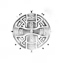 viking runes tattoo design idea