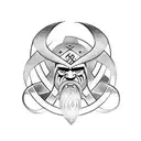viking runes tattoo design idea
