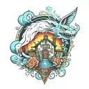 Howls moving castle tattoo design idea
