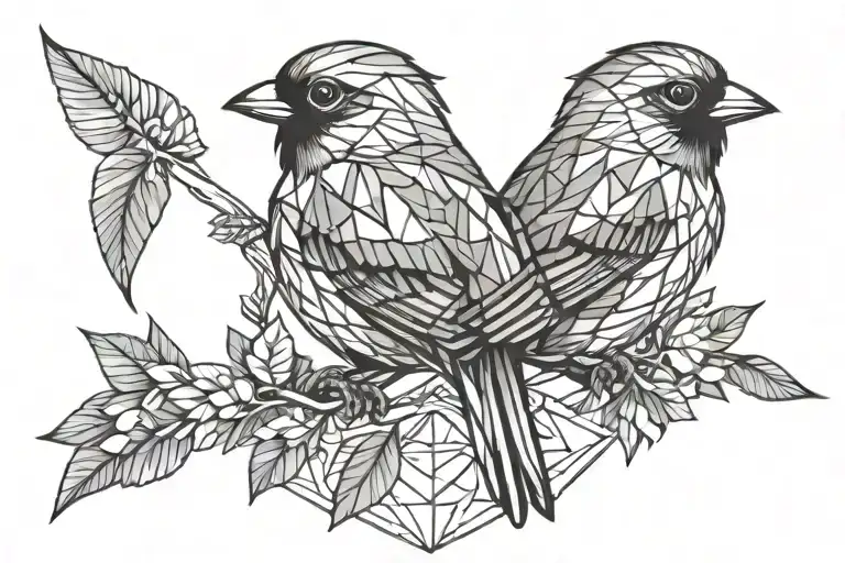 sparrow tattoo design idea