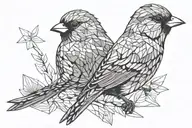 sparrow tattoo design idea