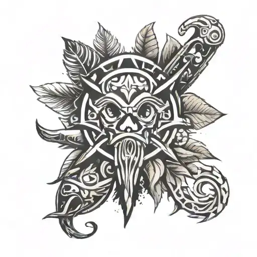 Incorporate video game elements into your tattoo design with a tribal tattoo inspired by Far Cry 3 themes tattoo design idea