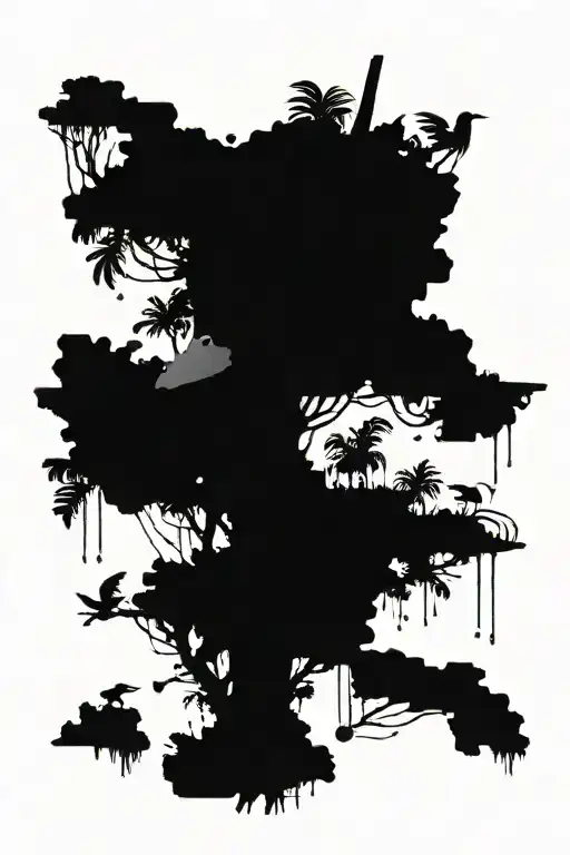 Create a jungle-inspired tattoo featuring elements from Far Cry 3 tattoo design idea