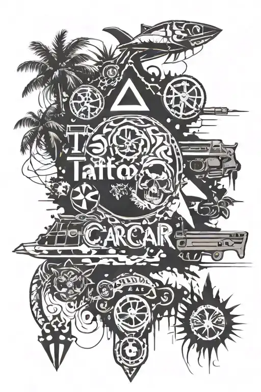 Tattoo secretly showing far cry 3 symbols and references to the game tattoo design idea