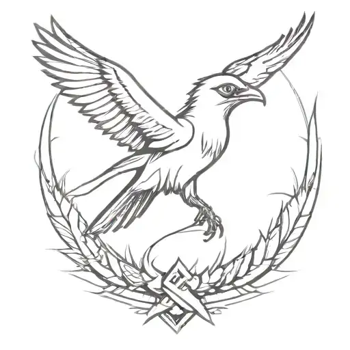 Combine elements of Far Cry 3 with the symbolism of a balance bird (Цапля - птица баланса) in a unique tattoo design tattoo design idea
